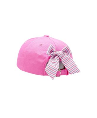 Girls' Soccer Bow Baseball Hat in Magenta - Little Kid