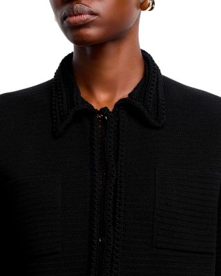 Short Sleeve Button Up Sweater