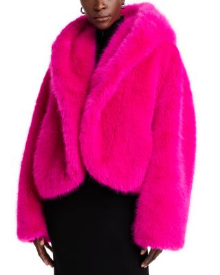 BOSS - NAOMI x BOSS 2.0 Cabarette Faux Fur Coat