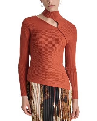 Dkny Asymmetrical Cutout Sweater