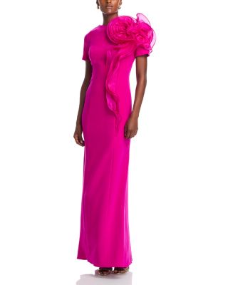 Teri Jon by Rickie Freeman - Organza Flower Gown