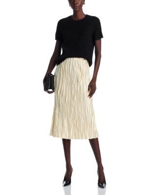 100% Cashmere Short Sleeve Shell Top - Exclusive