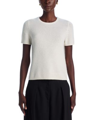 100% Cashmere Short Sleeve Shell Top - Exclusive