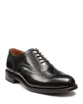 G.H.BASS - Men's Black Monogram Double Brogue Wingtips