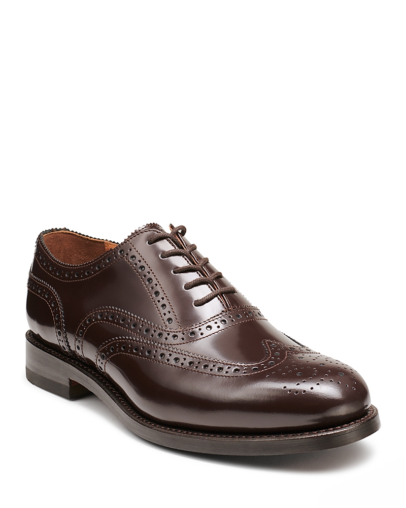 G.h.bass G. h. Bass Men's Black Monogram Double Brogue Wingtips