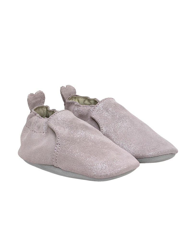 Robeez Girls' Pretty Pearl Soft Soles in Pink - Baby