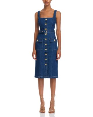 【L'AGENCE】ラジャンス アイディ デニム ドレス ワンピース L'AGENCE Idy Denim Dress | Bloomingdale's