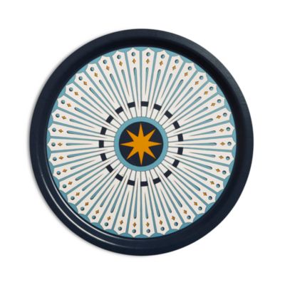 La DoubleJ Feria Round Printed Tray