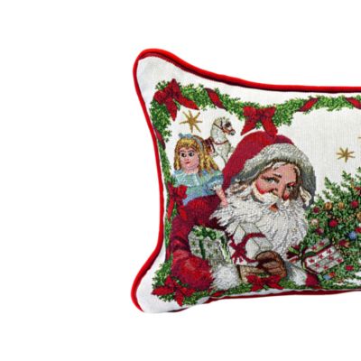 Toy's Fantasy Rectangular Reversible Pillow: Santa