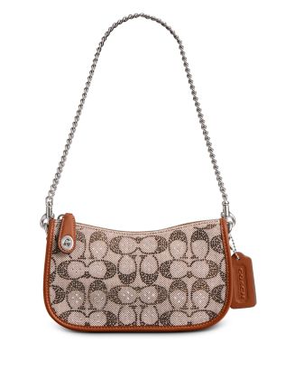 COACH Swinger 20 in Crystal Signature Jacquard | Bloomingdale's