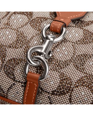 Hamptons Hobo Bag in Crystal Signature Jacquard 