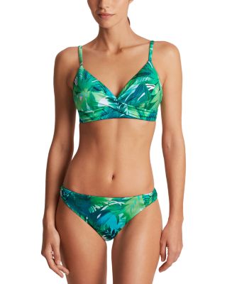 Lauren - Single Strap Twist Bikini Top & Twist Side Tab Hipster Bikini Bottom