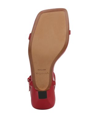 Women's Coco Square Toe Kitten Heel Sandals 