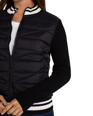 Quilted Trim Cardigan