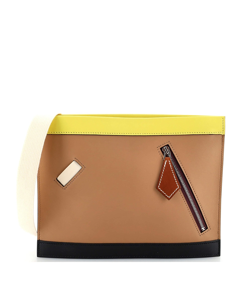 Pre-Owned Hermes Colormatic Horizontal Bag Barenia and Swift