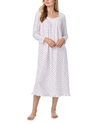 Eileen West Long Sleeve Cotton Knit Nightgown Bloomingdale s