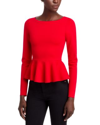 Ponte Peplum Top - Exclusive