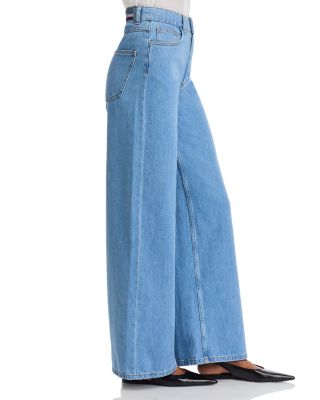 Bilbao High Rise Wide Leg Jeans in Royal