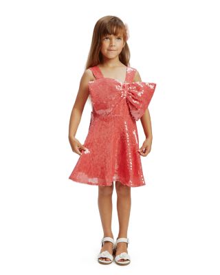 Girls' Stefania Sequin Bow Dress - Little Kid, Big Kid