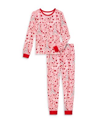 BedHead Pajamas Unisex Paris Je T'aime Long Sleeve Pajama Set - Little Kid, Big Kid
