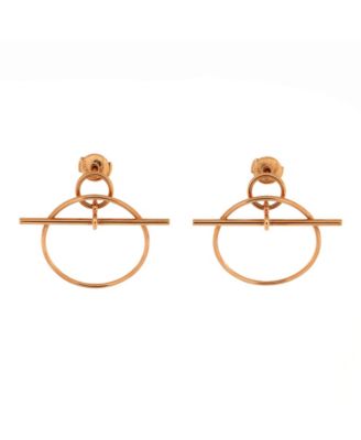 Pre-Owned HERMÈS - Small Loop Earrings 18K Rose Gold