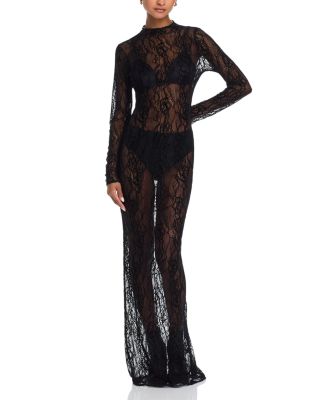 Good American - Long Sleeve Lace Gown