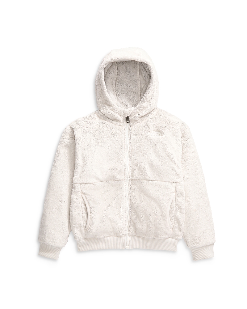 The North Face Unisex Osito Fleece Relaxed Fit Full Zip Hoodie - Little Kid In White Dune