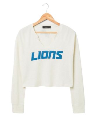 Junk Food Clothing - Women's NFL Detroit Lions Sunday Crop Thermal