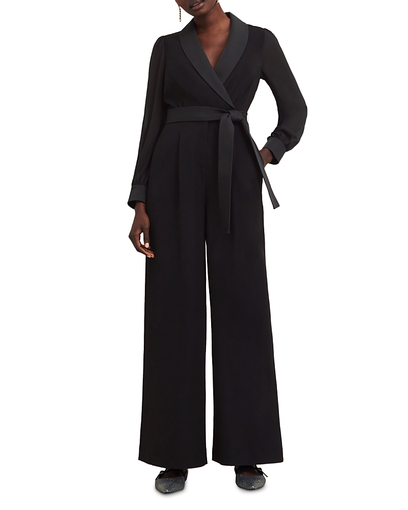 Hobbs London Maia Tuxedo Jumpsuit In Hobbs Black
