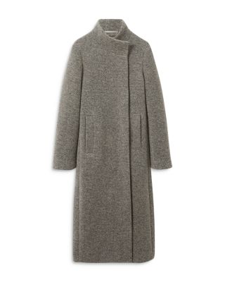 REISS Dahlia Knitted Funnel-Neck Coat | Bloomingdale's