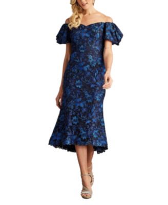 Tadashi Shoji Bavi Off-Shoulder Midi Dress