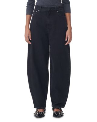 GANNI - Stary Barrel Jeans in Washed Black