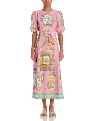 alemais monte linen midi dress Alemais Women's Monte Midi Dress
