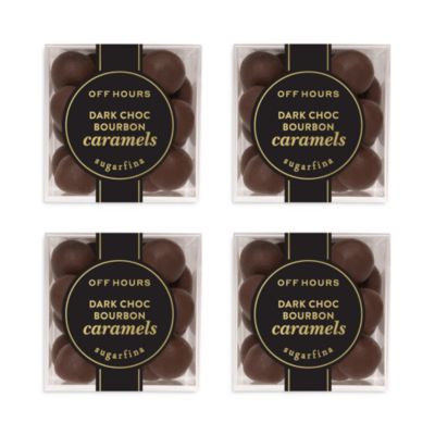Sugarfina - Dark Chocolate Bourbon Caramels, Set of 4