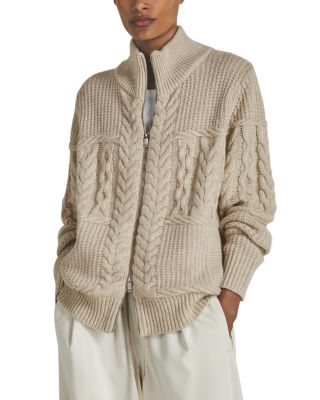 REISS x Les 100 Ciels Unisex Austin Cable Zip Through
