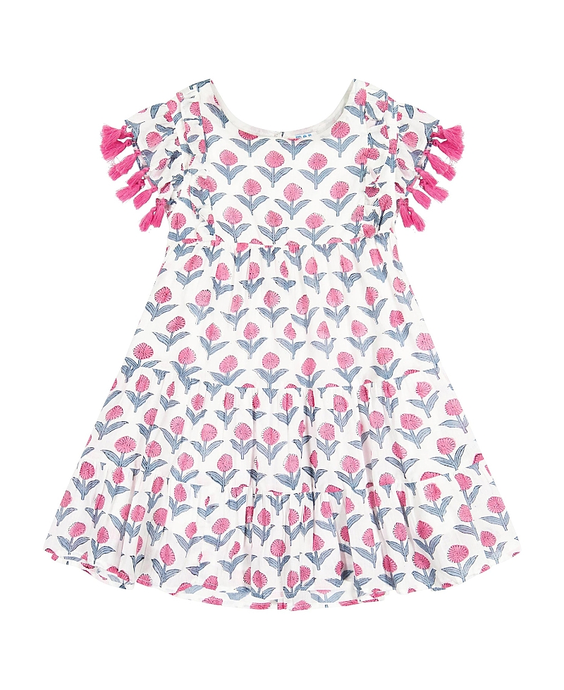 Mer St. Barth Girls' Sophie Tassel Dress - Little Kid, Big Kid In Pink