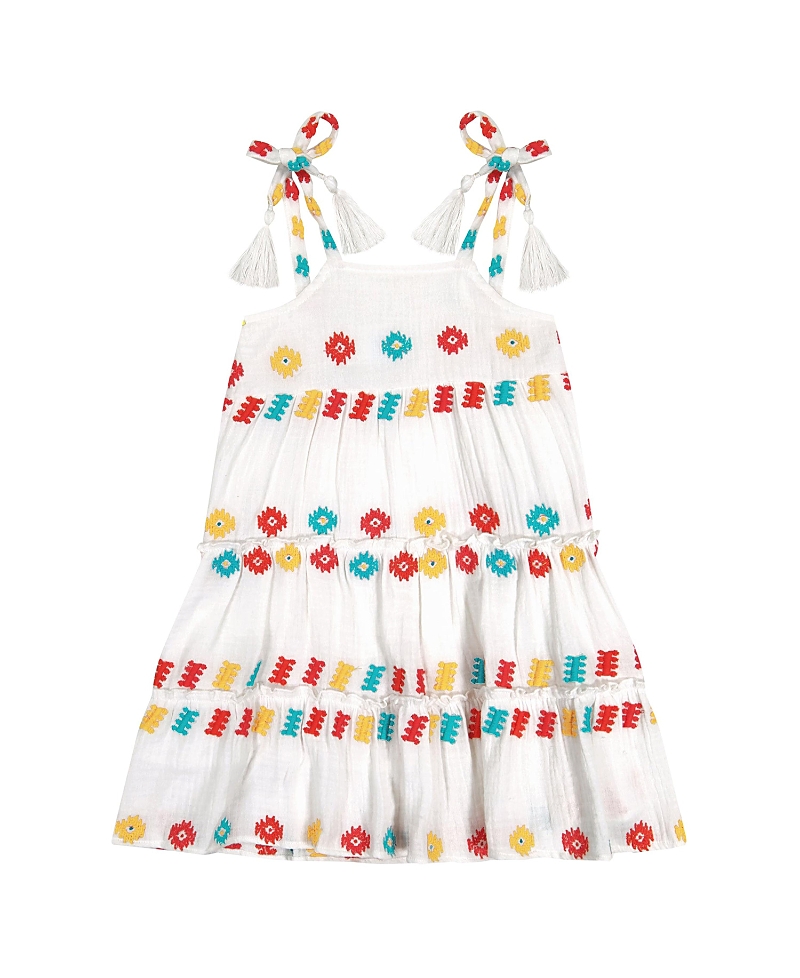 Mer St. Barth Girls' Bella Shoulder Tie Sundress - Little Kid, Big Kid In Multi