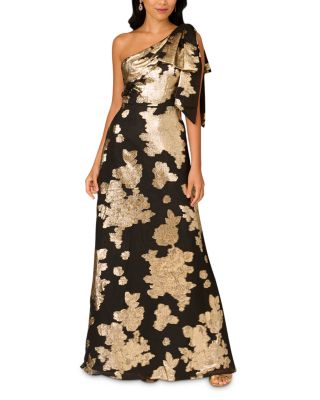 Aidan Mattox - Jacquard One Shoulder Gown