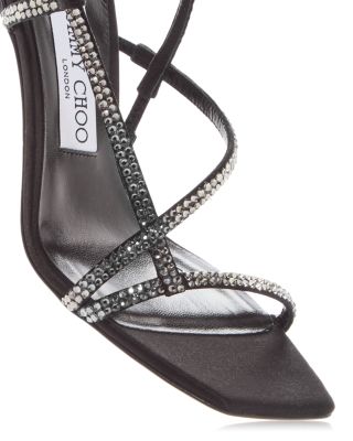 シューズ・サンダルその他 JIMMY CHOO Woman Heeled sandals Black ETANA80WCH BLACK/SMOKE Jimmy Choo Women's Etana 80 High Heel Sandals | Bloomingdale's