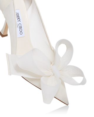 JIMMY CHOO ハントハック Jimmy Choo Women's Staz 90 Mesh Bow Pumps | Bloomingdale's