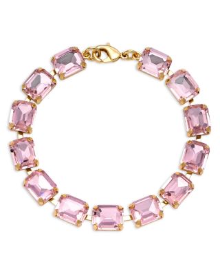 AQUA - Pink Stone Tennis Bracelet in 14K Gold Plated - Exclusive