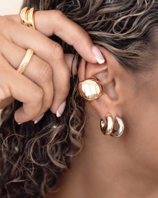 Mini Thick Classic Hoop Earrings  