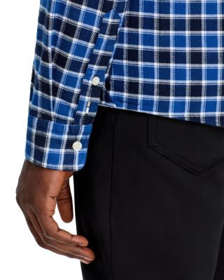 Cotton Check Slim Fit Button Down Shirt