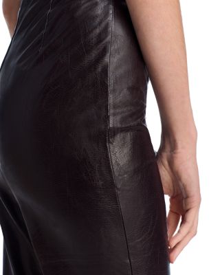 Textured Faux Leather Pants