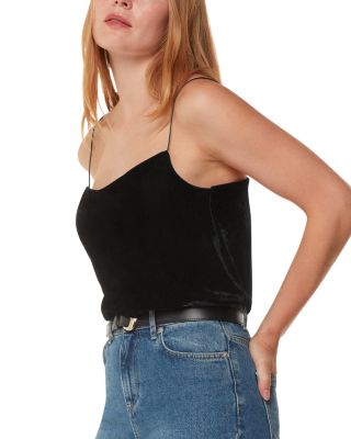 Whistles Velvet Cowl Neck Cami Top