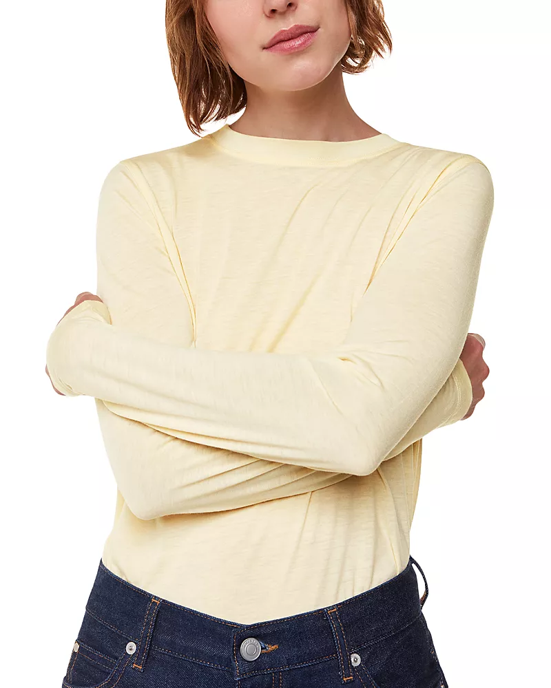 Whistles Long Sleeve Crewneck Top
