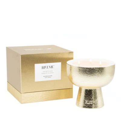 Blueme Holiday Festive Noble Fir & Amber Medium Ceramic Candle
