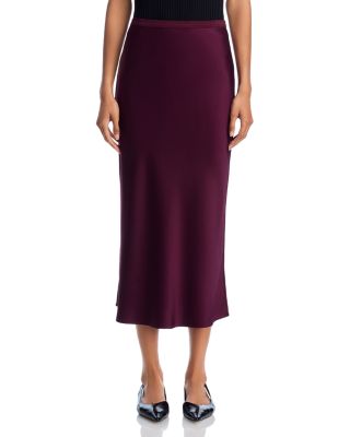 Silk Midi Skirt
