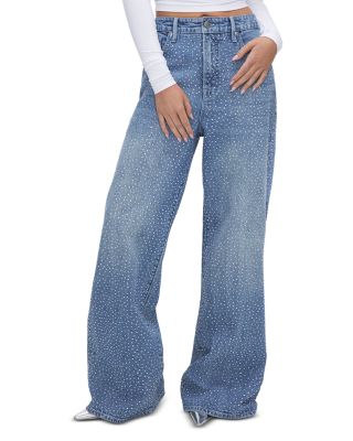 Good Ease High Rise Wide Leg Jeans in Indigo 592