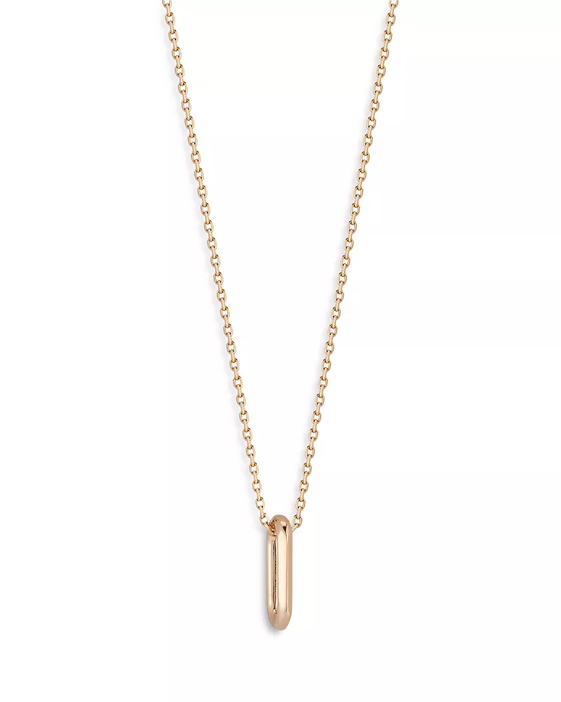 Walters Faith 18K Rose Gold Saxon Mini Link Pendant Necklace, 16